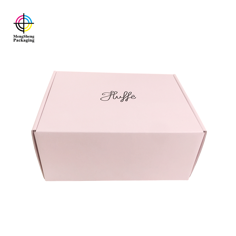 Custom Shipping Box Custom Sweet Pink Color Mailing Corrugated Packaging