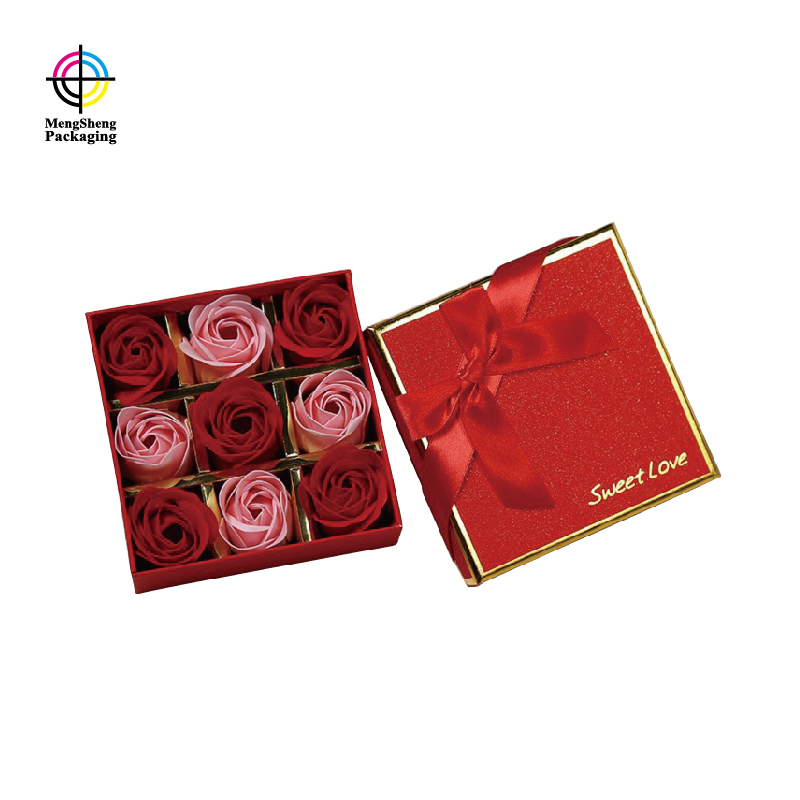 Custom Rectangular Square Luxury Printed Flower Shipping Packaging Rose Bouquet Box