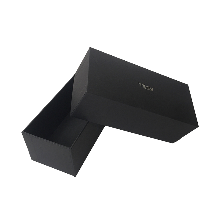 Lid And Base Paper Packing Boxes Black Color For Eyewear