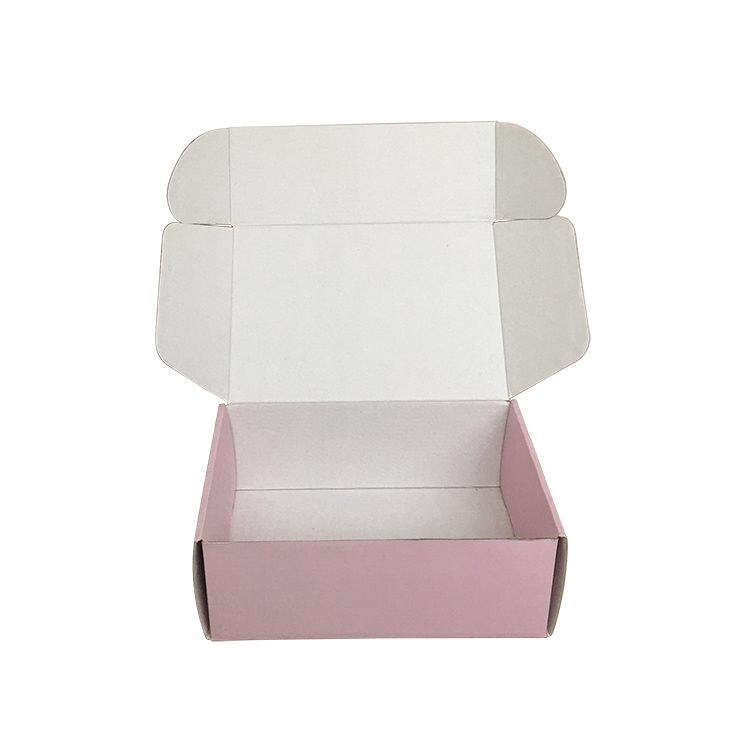 Clothing Box Pink Color Logo Custom Boxes