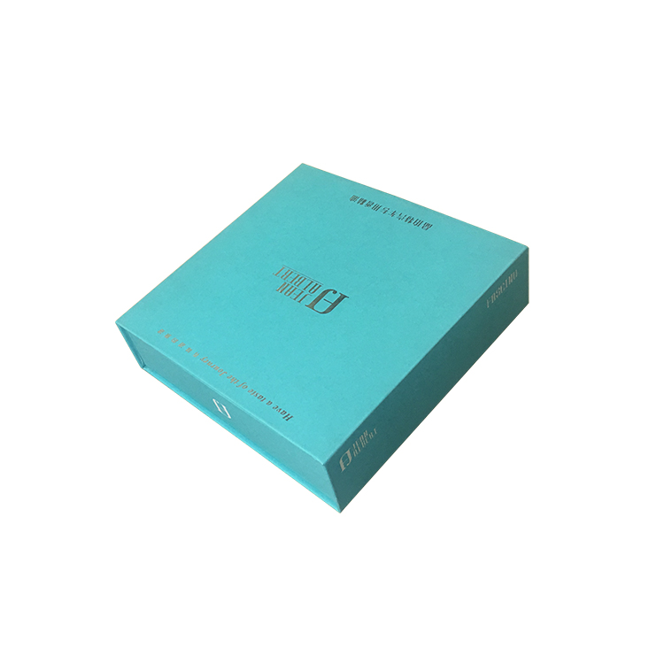 Cosmetic Packing Boxes Teal Color For High Quality Perfume