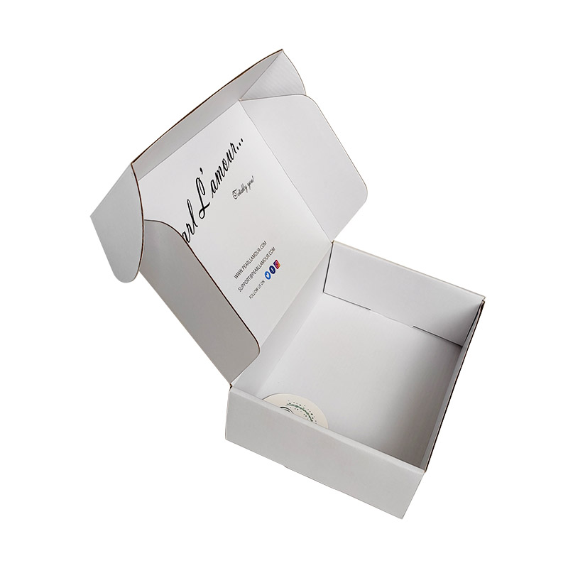 White color your logo custom shipping box corrugated paper subscription box