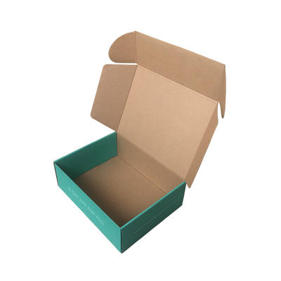 Custom Boxes Teal Colour Dress Packaging For Shop Shipping