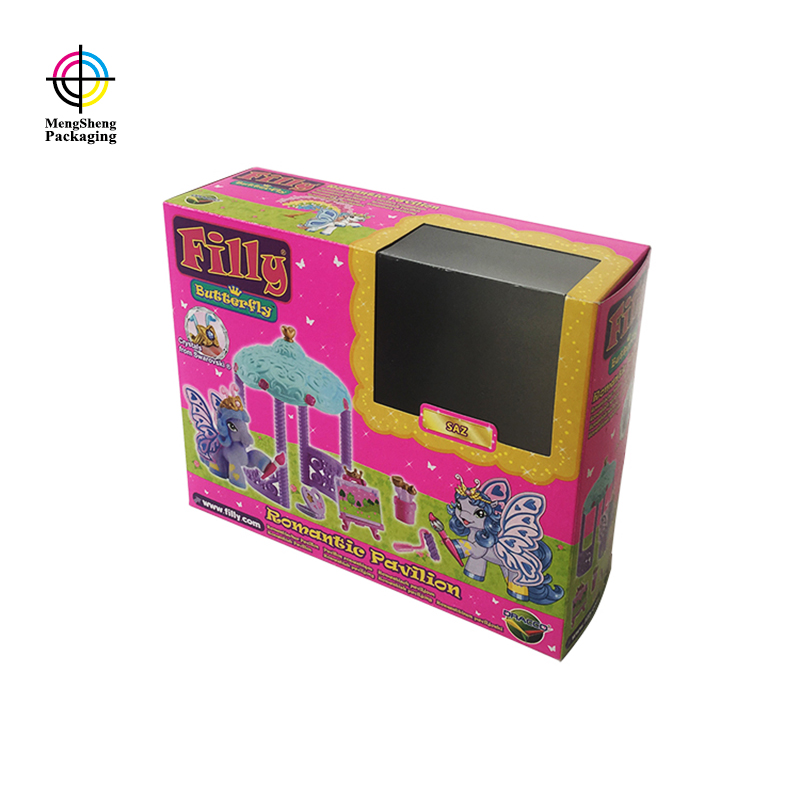 Custom foldable toy storage box packaging with printing design