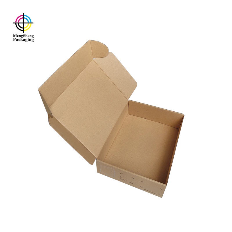 Foldable Logo Printed Strong Kraft Corrugated Electronics Shipping Box Cardboard