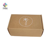 Customized Brown Kraft Corrugated Folding Box Packaging Boxes For Apparel Cosmetics