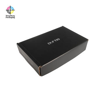 Wholesale Custom Black Shipping Box Foldable Cardboard Boxes