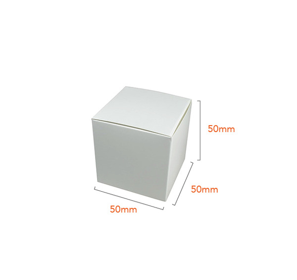 One Piece Cube Box 50mm Gift Boxes for Presentation- Various colors